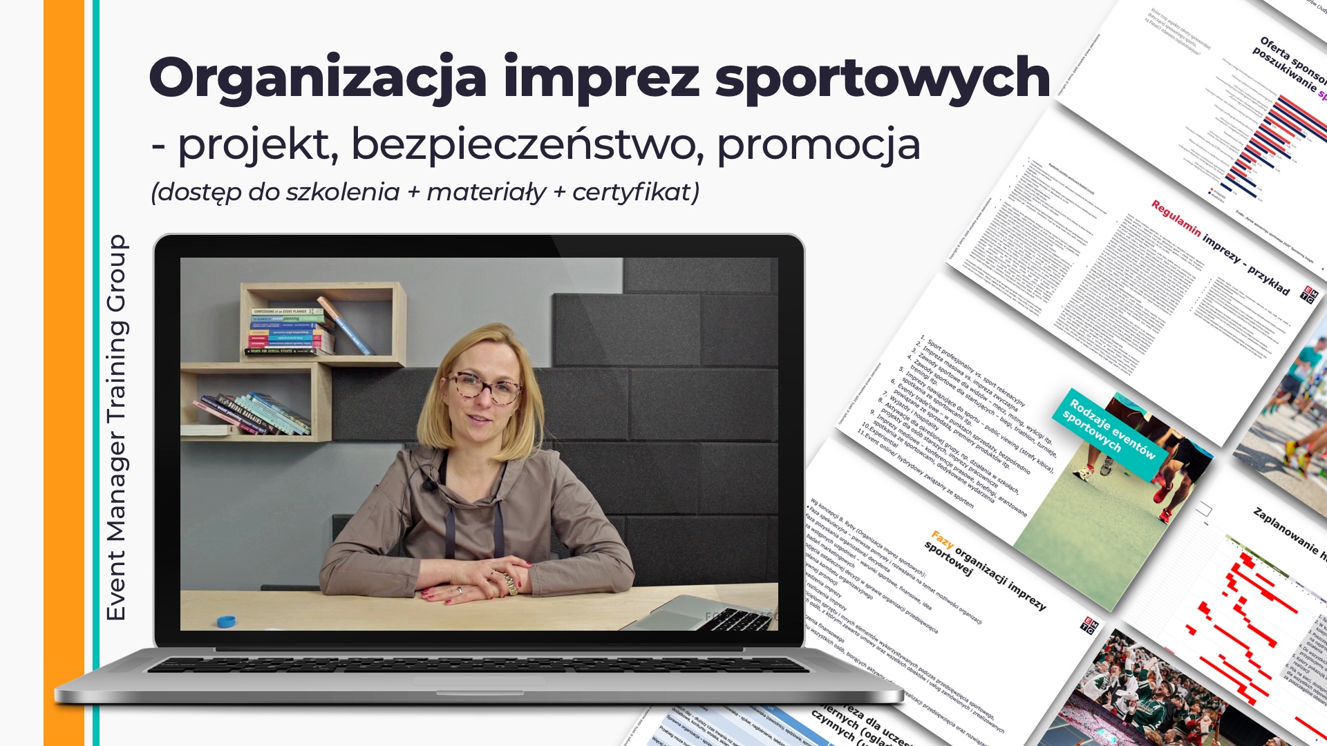 Szkolenie online Jak zorganizować imprezę sportową, Jak zorganizować wydarzenie sportowe EMTG